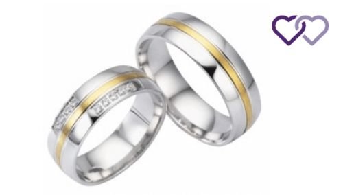 helper kan zijn Peer Ringen goud met zilver | Online kopen | Trouwringenvoordeel.nl